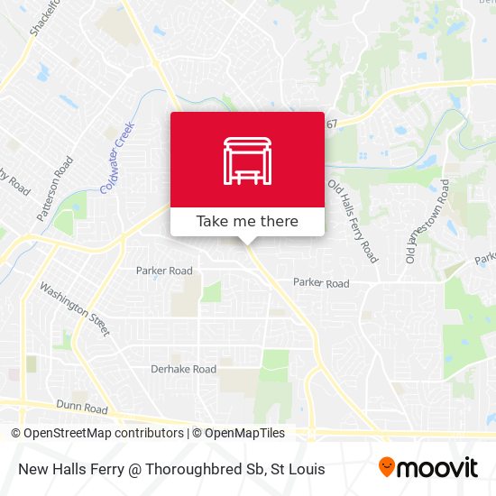 New Halls Ferry @ Thoroughbred Sb map