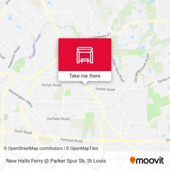 Mapa de New Halls Ferry @ Parker Spur Sb