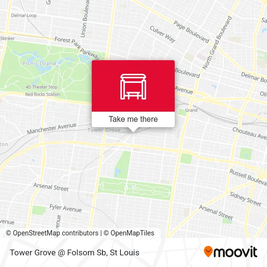 Mapa de Tower Grove @ Folsom Sb