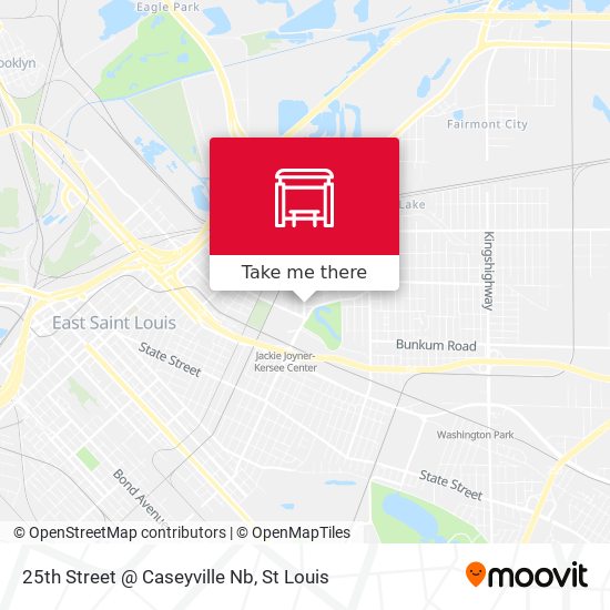 25th Street @ Caseyville Nb map