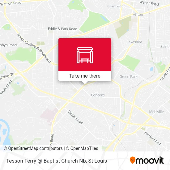 Tesson Ferry @ Baptist Church Nb map