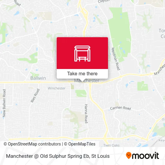 Mapa de Manchester @ Old Sulphur Spring Eb