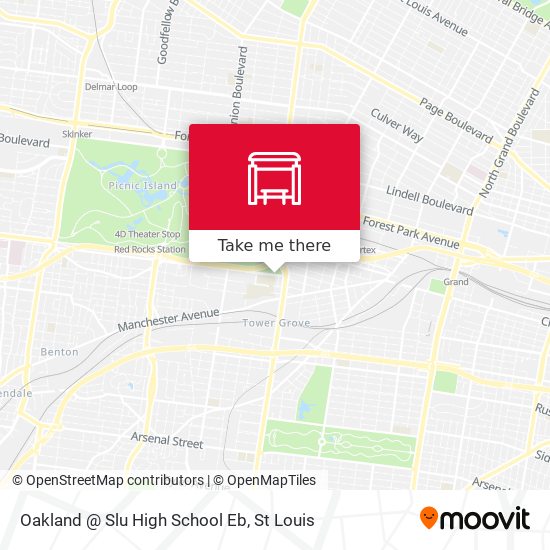 Oakland @ Slu High School Eb map