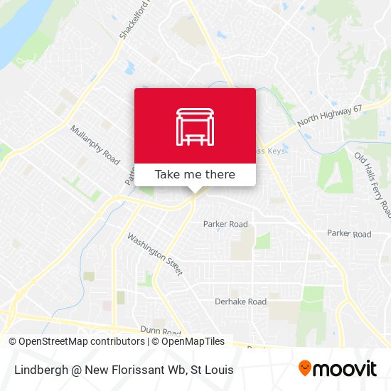 Lindbergh @ New Florissant Wb map