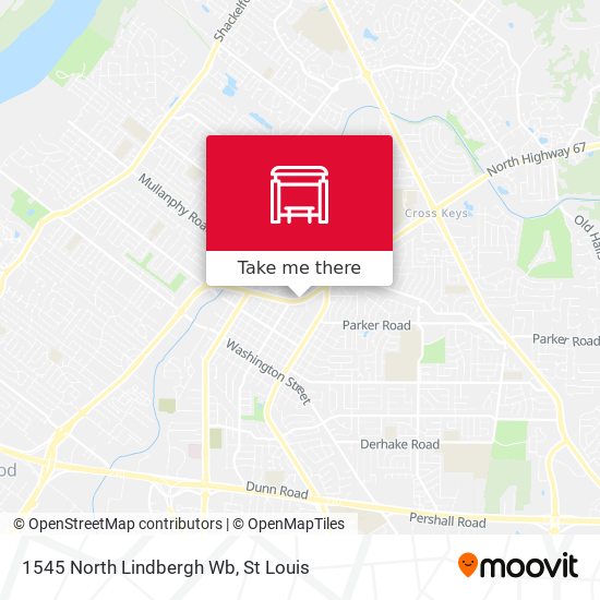 1545 North Lindbergh Wb map