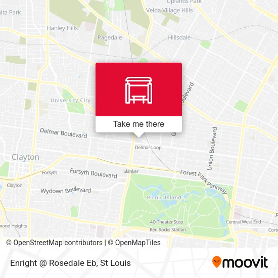 Mapa de Enright @ Rosedale Eb