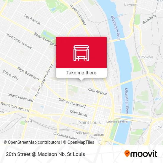 20th Street @ Madison Nb map