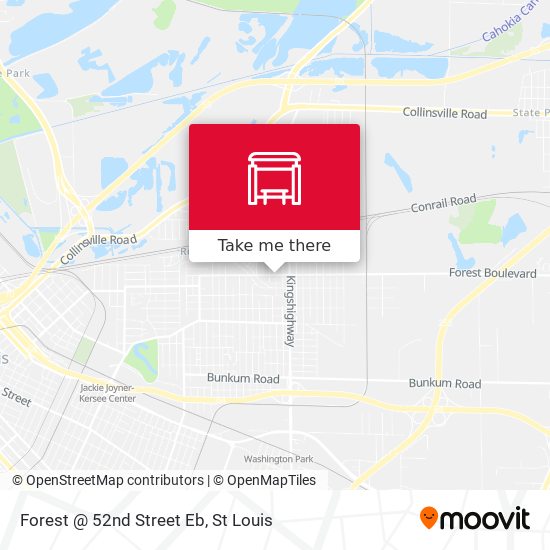 Forest @ 52nd Street Eb map