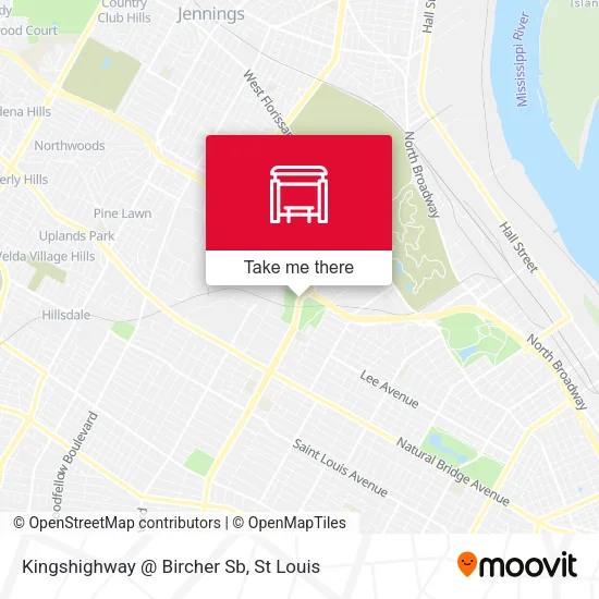 Mapa de Kingshighway @ Bircher Sb