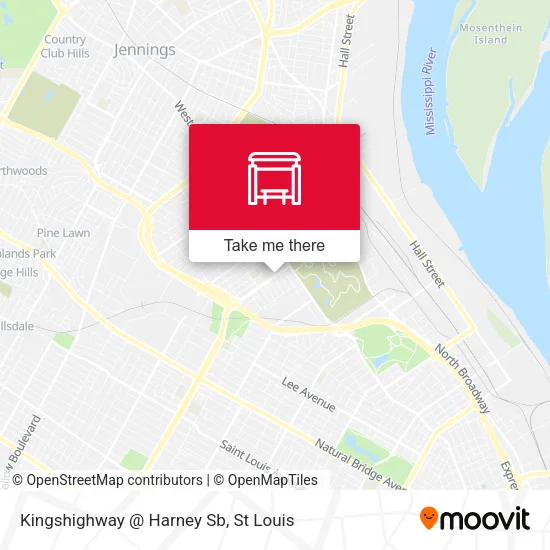 Mapa de Kingshighway @ Harney Sb