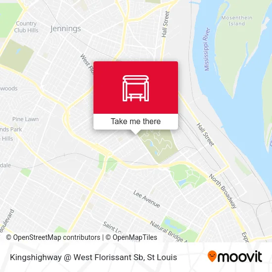 Mapa de Kingshighway @ West Florissant Sb