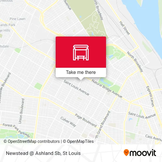 Newstead @ Ashland Sb map