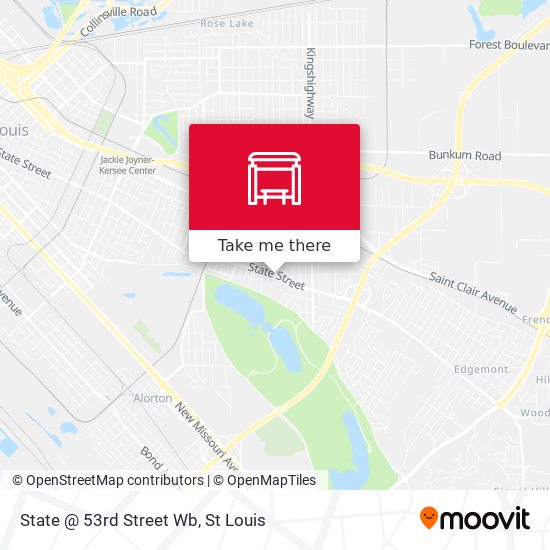 State @ 53rd Street Wb map