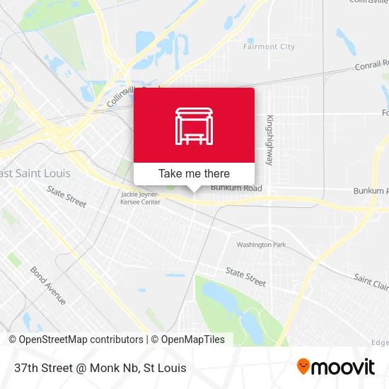 37th Street @ Monk Nb map