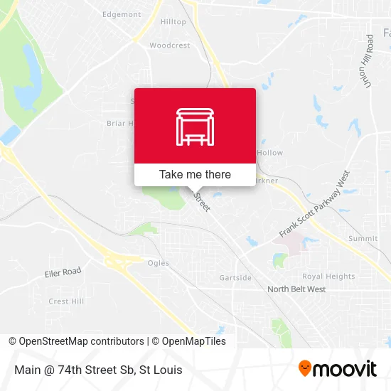 Mapa de Main @ 74th Street Sb
