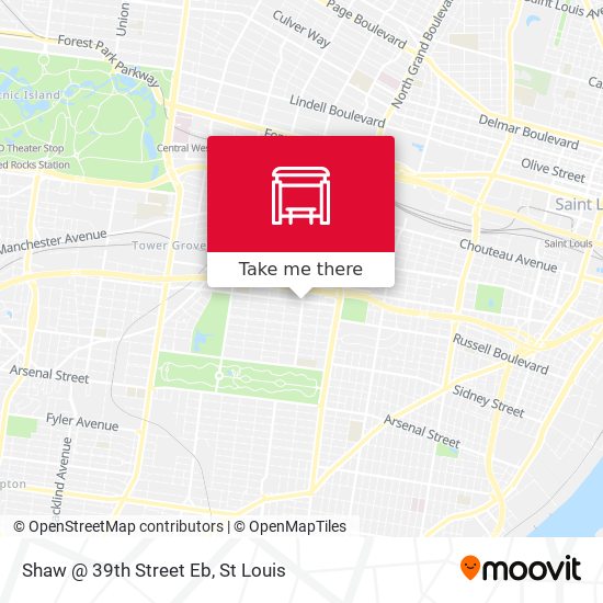 Shaw @ 39th Street Eb map