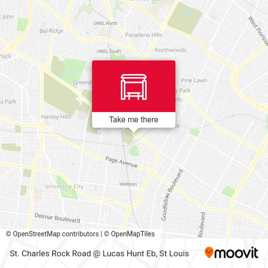 St. Charles Rock Road @ Lucas Hunt Eb map