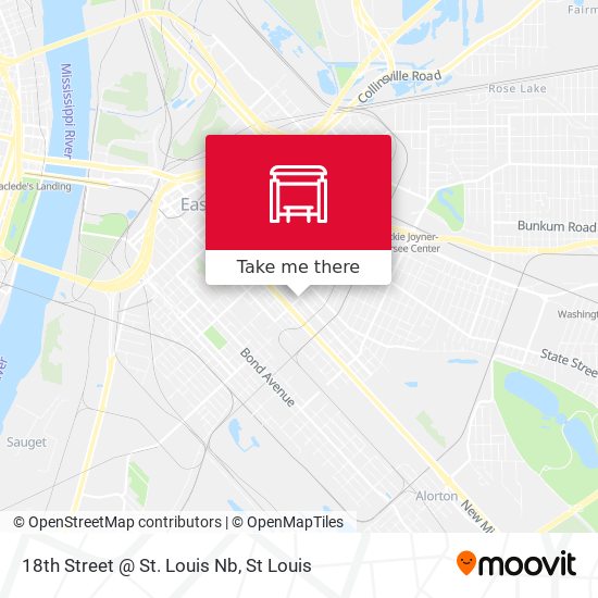 18th Street @ St. Louis Nb map