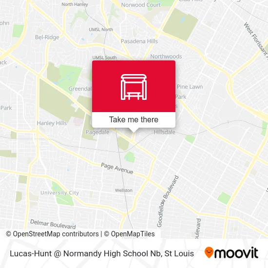 Lucas-Hunt @ Normandy High School Nb map