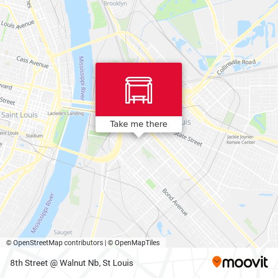 8th Street @ Walnut Nb map