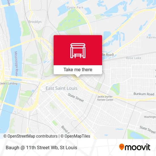 Baugh @ 11th Street Wb map