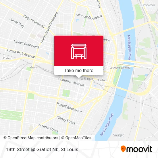 18th Street @ Gratiot Nb map