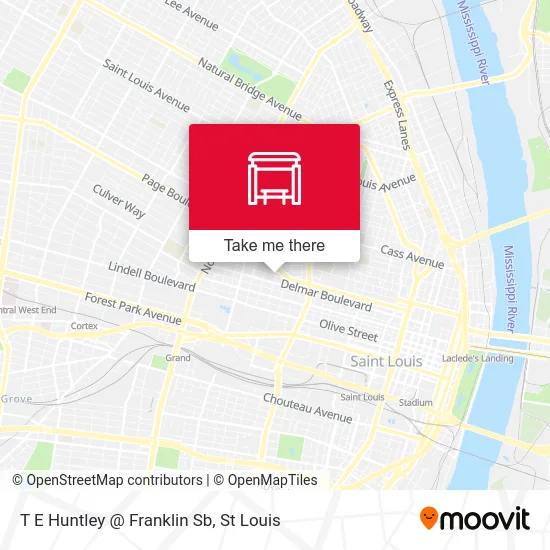 T E Huntley @ Franklin Sb map