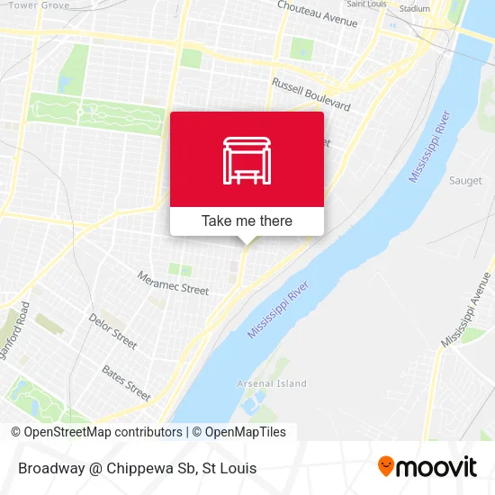 Mapa de Broadway @ Chippewa Sb