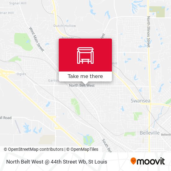 North Belt West @ 44th Street Wb map