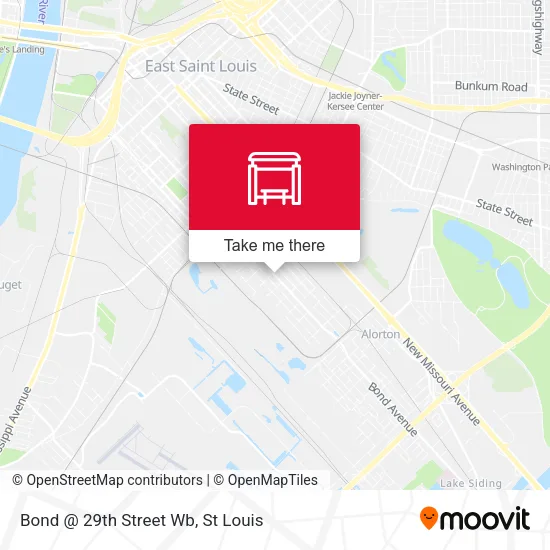 Bond @ 29th Street Wb map