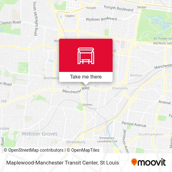 Mapa de Maplewood-Manchester Transit Center
