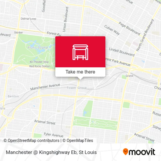 Manchester @ Kingshighway Eb map