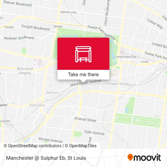 Manchester @ Sulphur Eb map