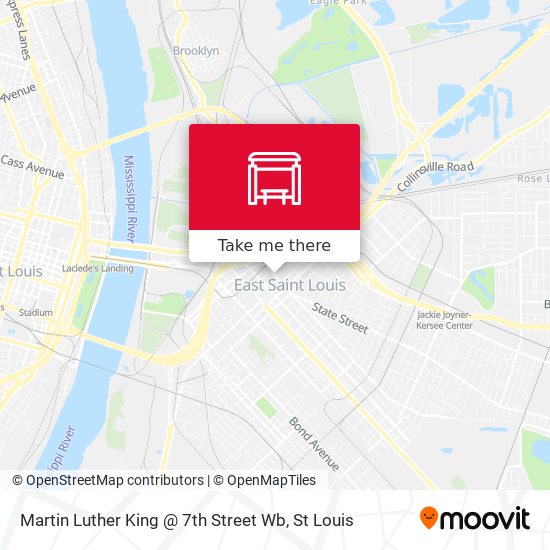 Martin Luther King @ 7th Street Wb map