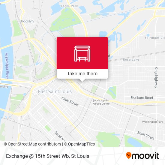 Mapa de Exchange @ 15th Street Wb