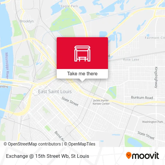 Exchange @ 15th Street Wb map