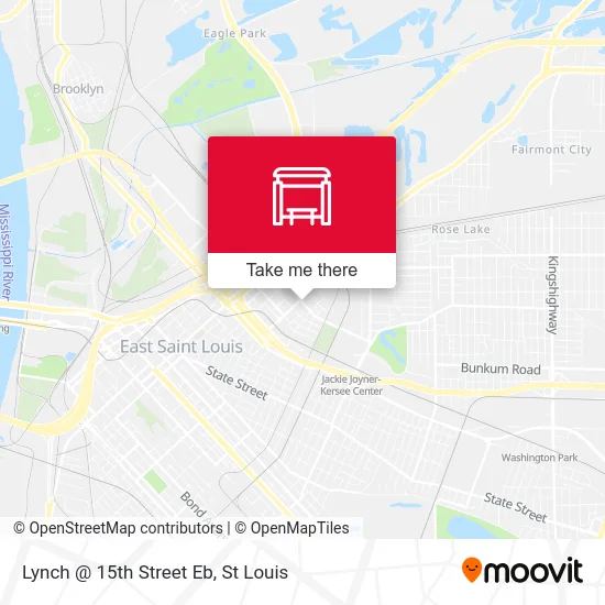 Lynch @ 15th Street Eb map