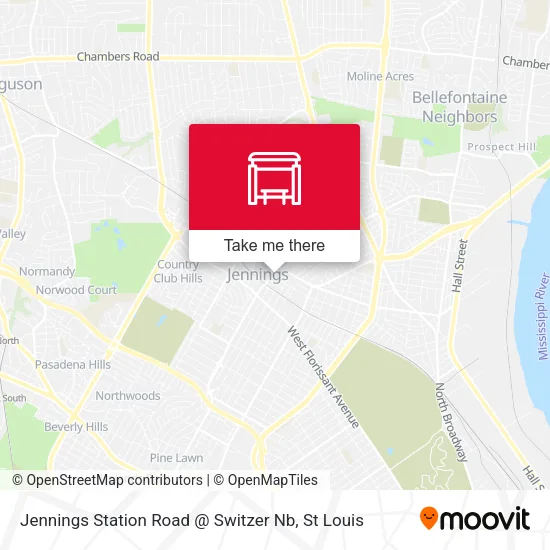 Mapa de Jennings Station Road @ Switzer Nb