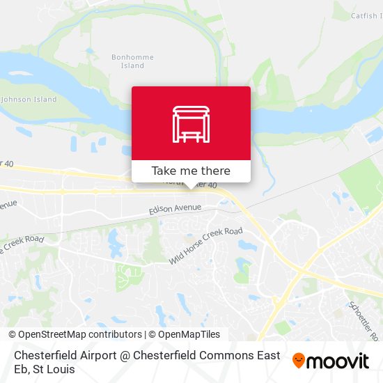 Mapa de Chesterfield Airport @ Chesterfield Commons East Eb