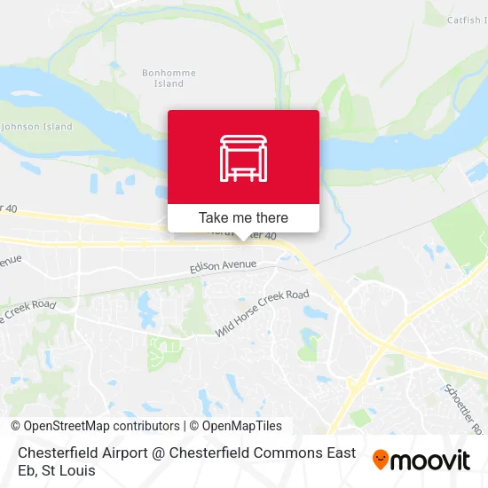 Chesterfield Airport @ Chesterfield Commons East Eb map