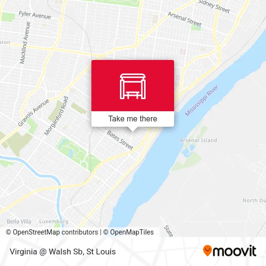 Virginia @ Walsh Sb map