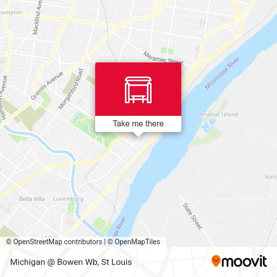 Michigan @ Bowen Wb map