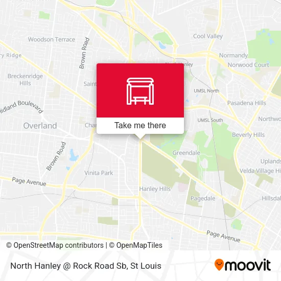 Mapa de North Hanley @ Rock Road Sb