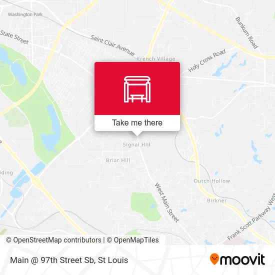 Main @ 97th Street Sb map