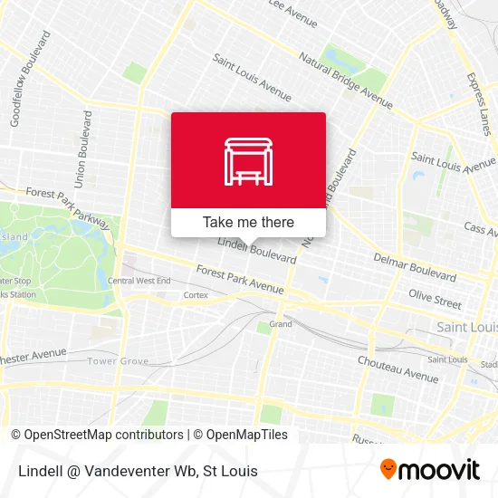 Lindell @ Vandeventer Wb map
