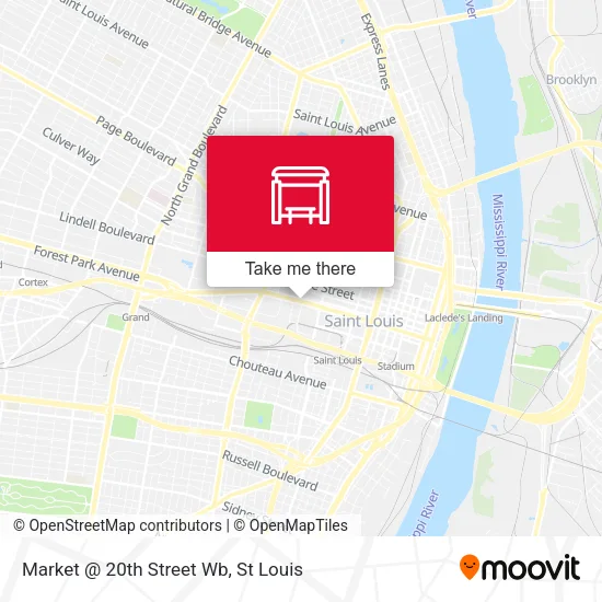 Market @ 20th Street Wb map