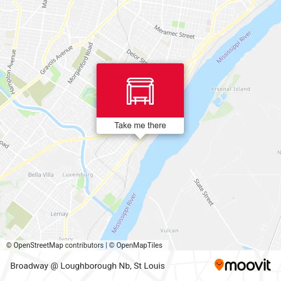 Mapa de Broadway @ Loughborough Nb