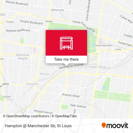 Mapa de Hampton @ Manchester Sb