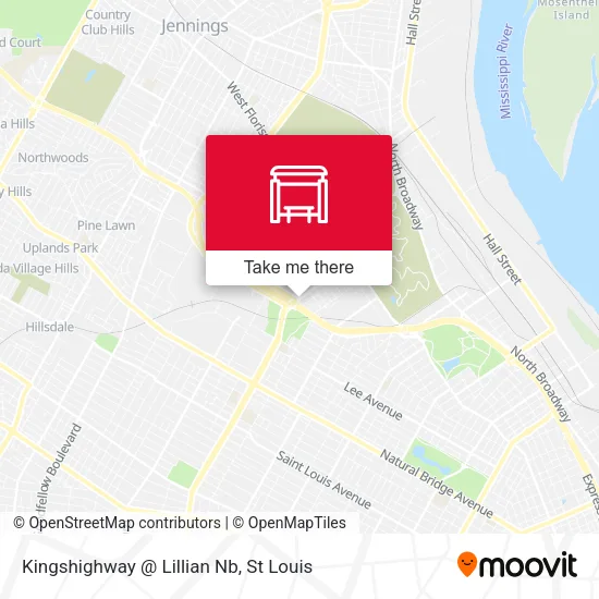 Mapa de Kingshighway @ Lillian Nb