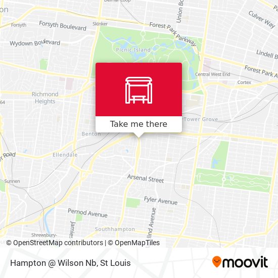 Hampton @ Wilson Nb map